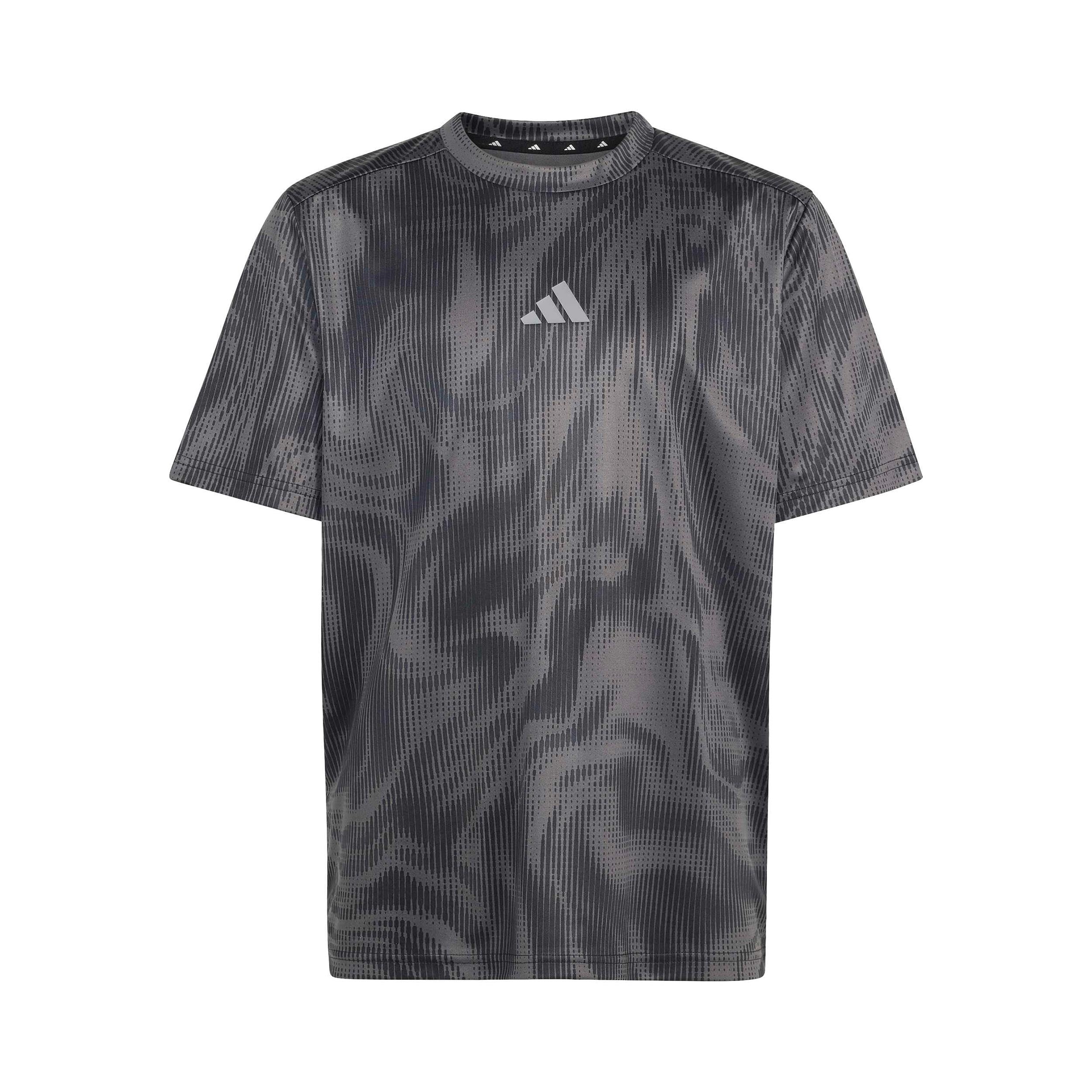 adidas Allover Graphik Maglietta Bambini - grigio scuro, nero