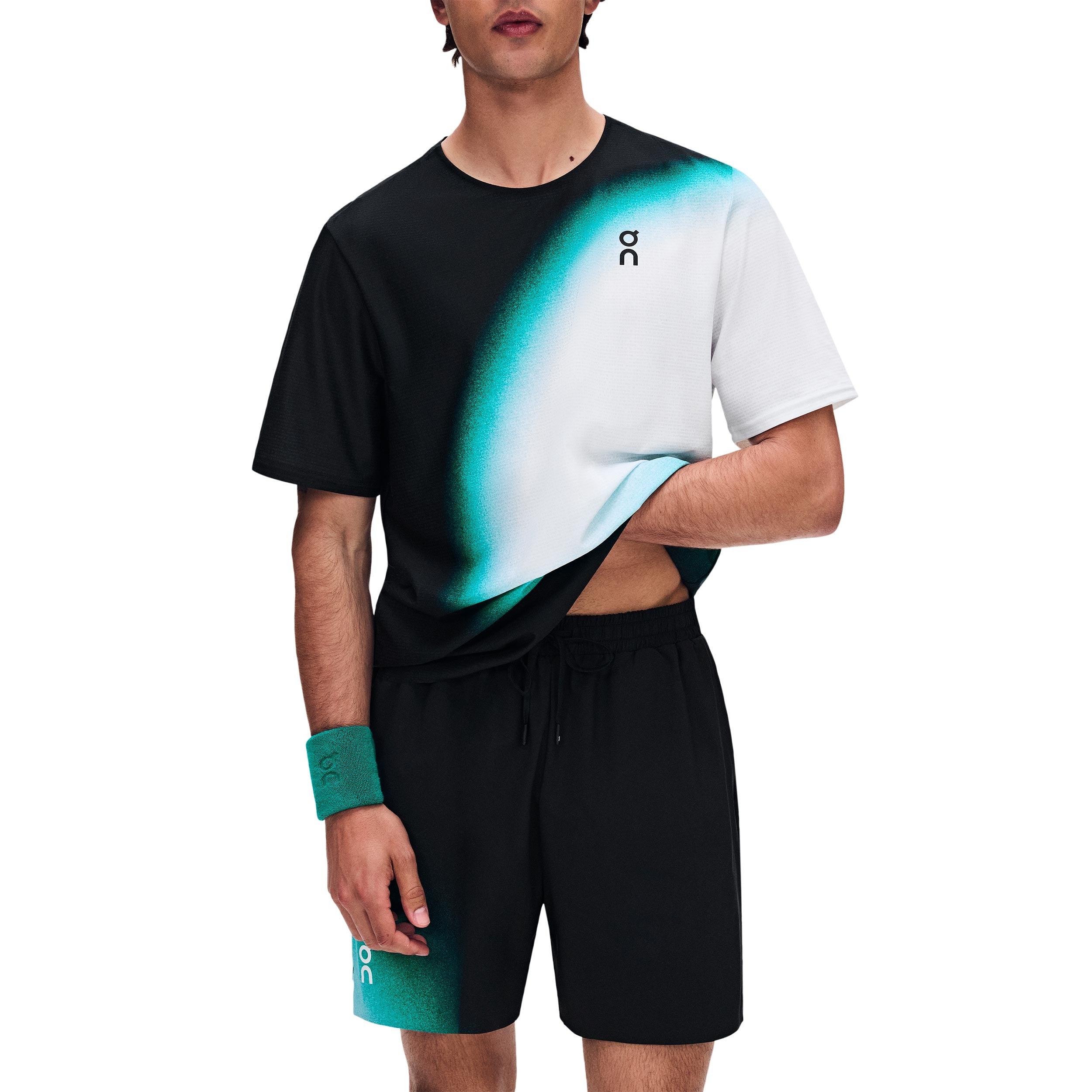 On 5Inch Court Swing Pantaloncini Uomini - nero, verde