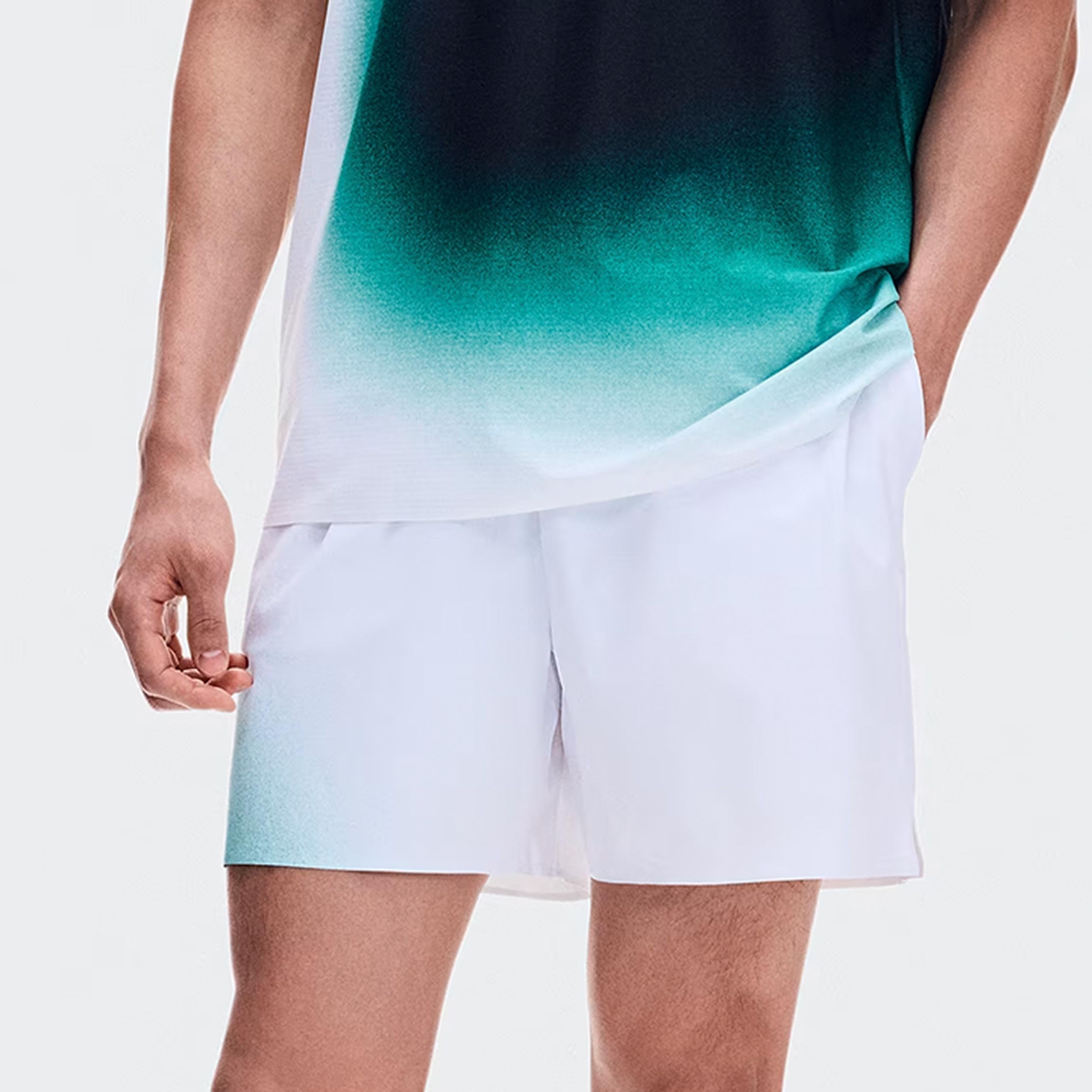 On 5Inch Court Swing Pantaloncini Uomini - bianco, verde