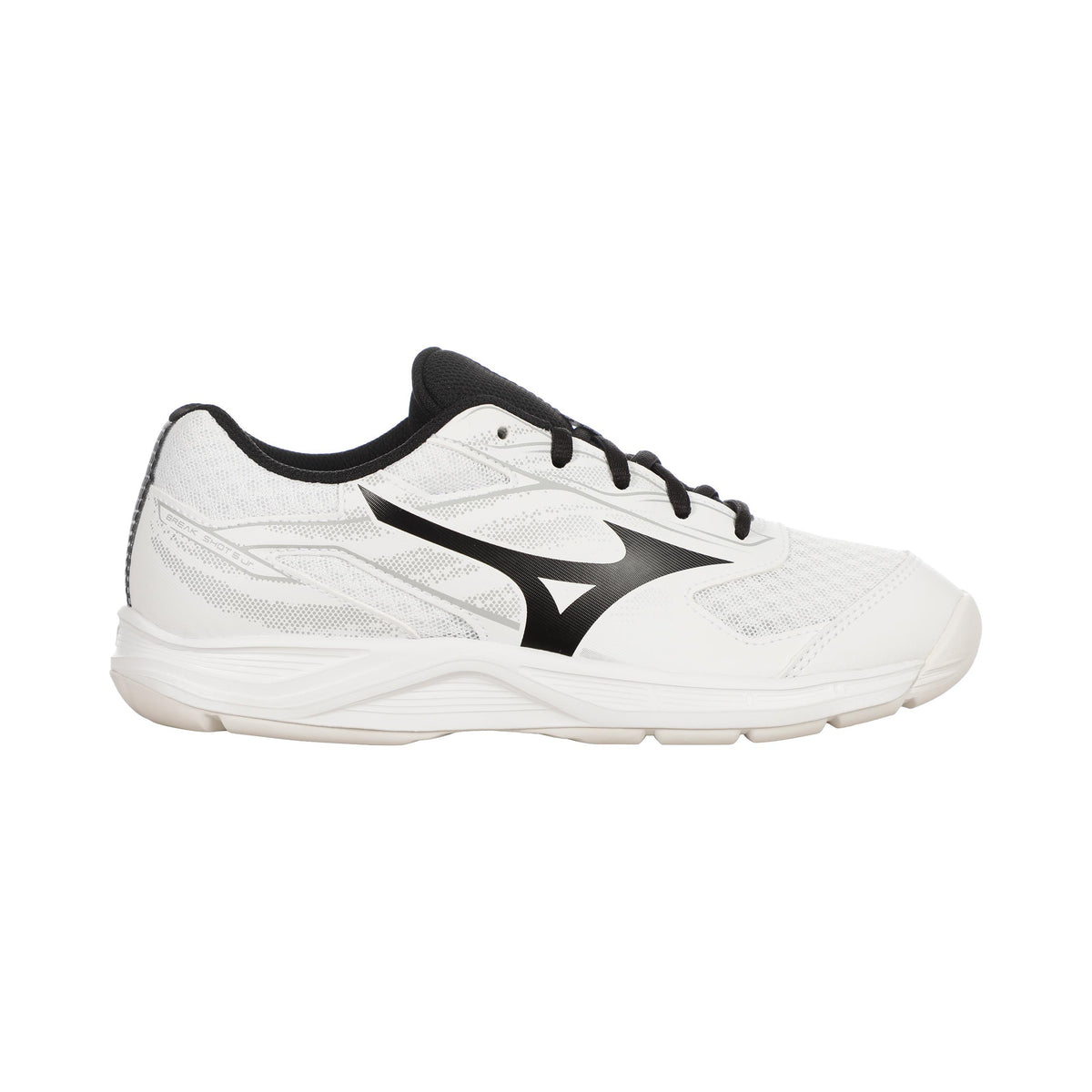 Mizuno Break Shot 5 Scarpa per tappeto Bambini - bianco, nero