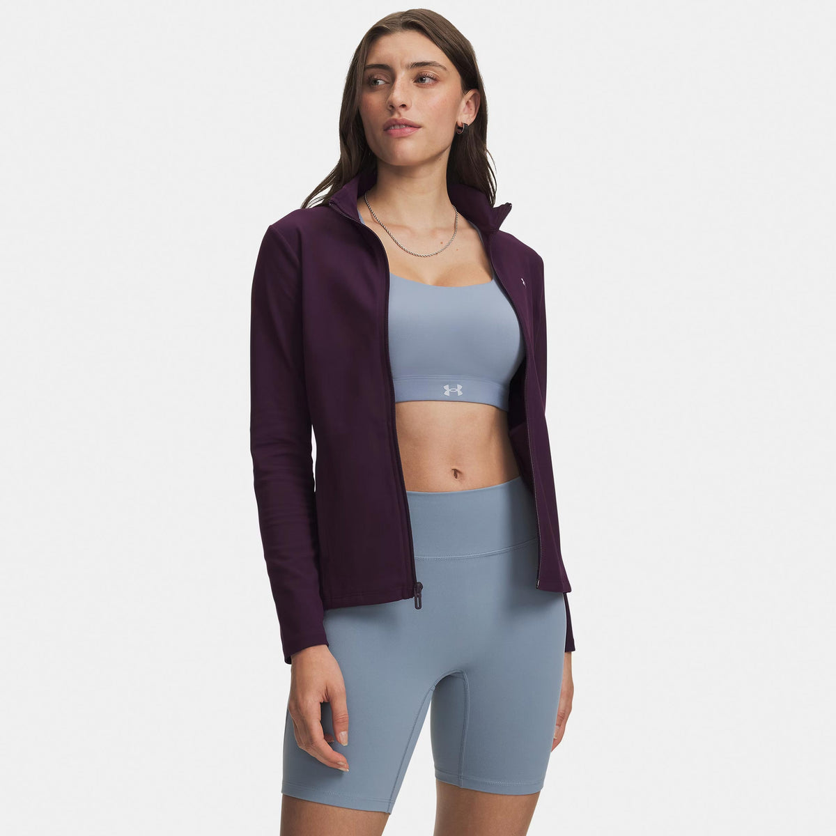 Under Armour Motion Full-Zip Felpa Donna - lilla, rosa antico