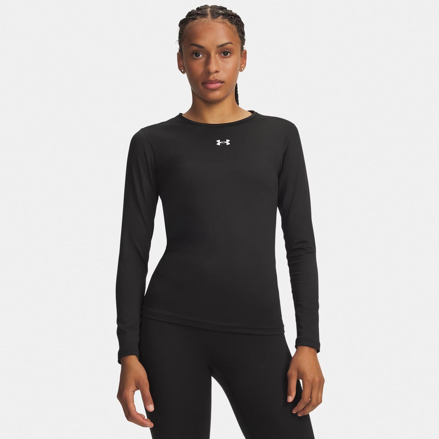 Under Armour ColdGear Crew Manica lunga Donna - nero, bianco