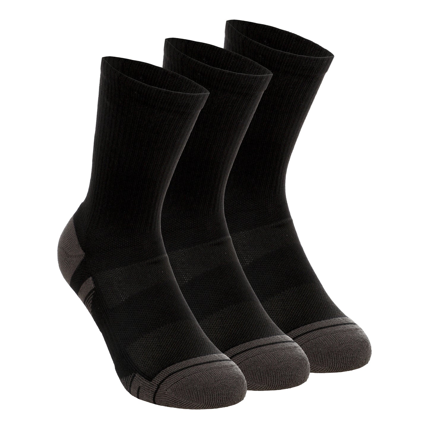 Under Armour Performance Tech Crew Calzini sportivi Confezione da 3 Unisex - nero, grigio scuro
