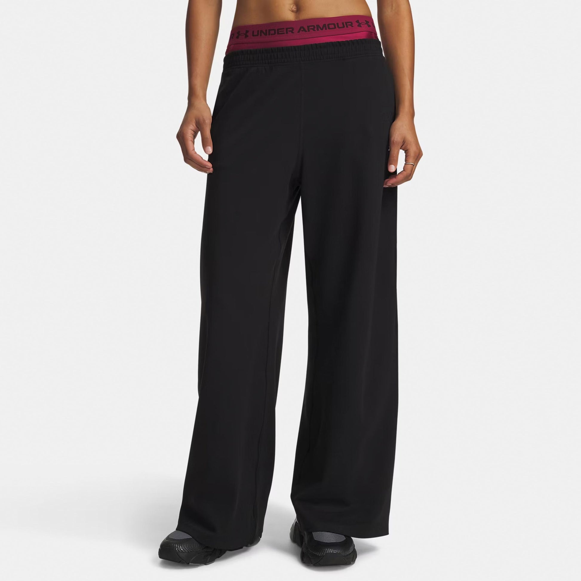 Under Armour Motion Wide Pantalone da allenamento Donna - nero, bianco