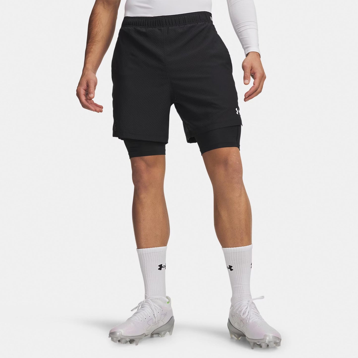 Under Armour Vanish Woven 2.0 2n1 Pantaloncini Uomini - nero, bianco