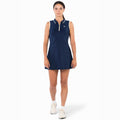 Tech Abito Donna - blu scuro, beige
