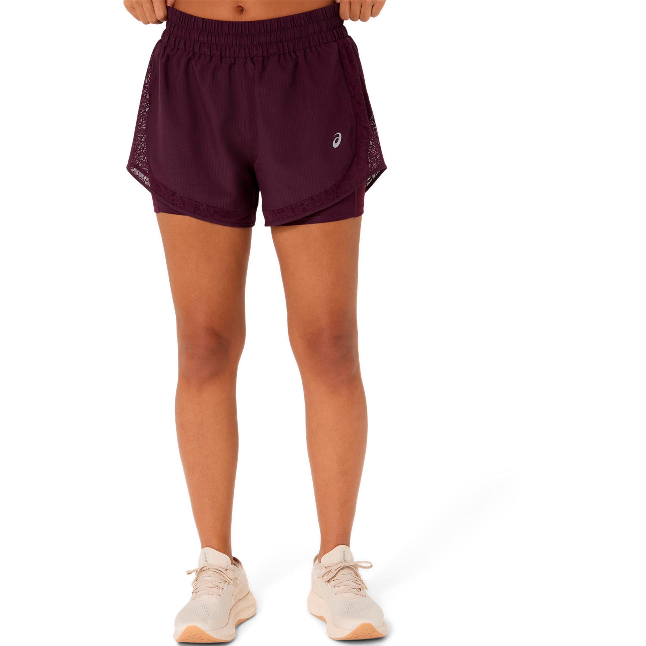 ASICS Nagino  Pantaloncini da corsa - vino rosso