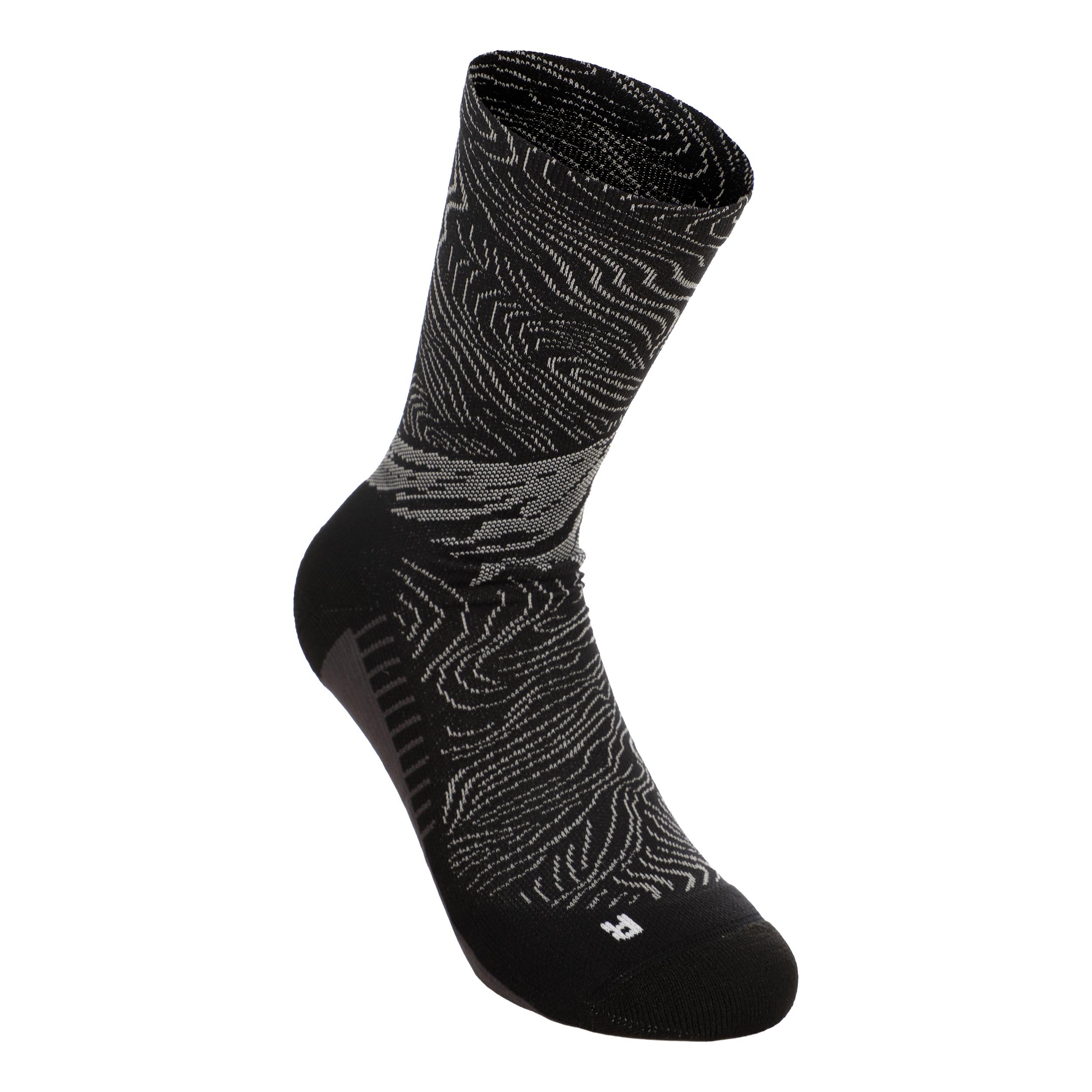 ASICS Fujitrail Graphic Crew  Calze da corsa - nero, grigio