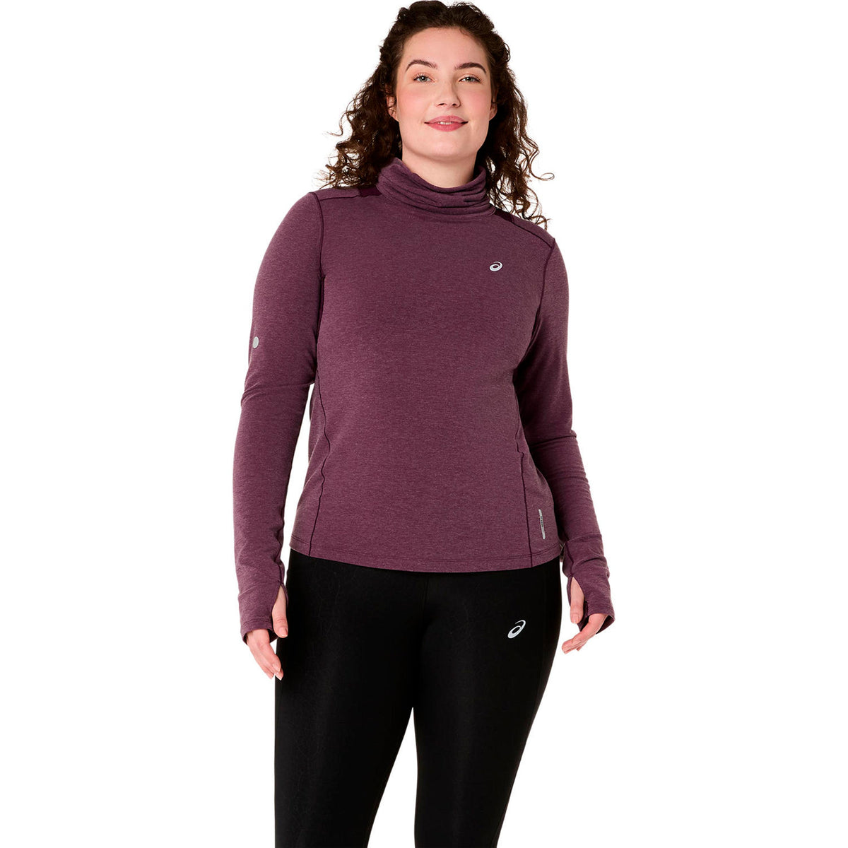 ASICS Nagino Winter  Camicia da corsa - vino rosso