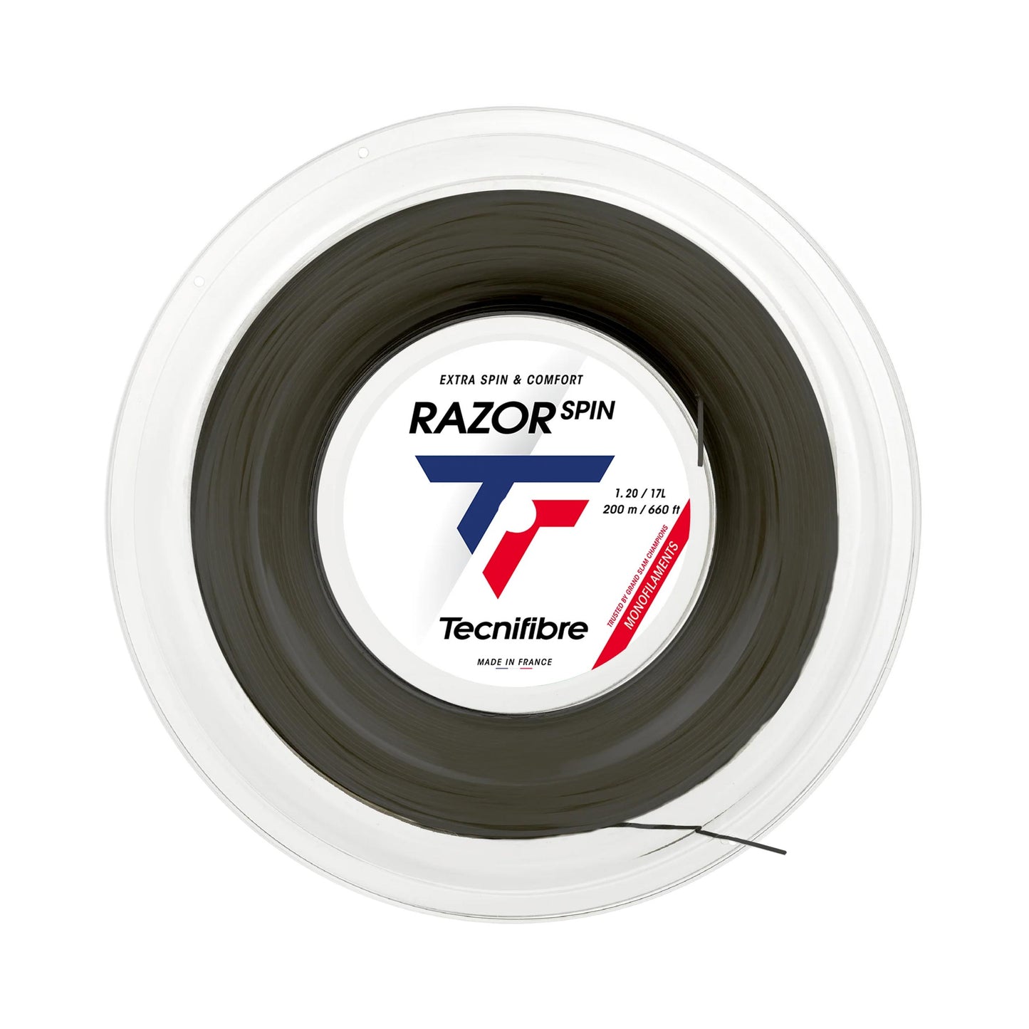 Tecnifibre Razor Spin Rotolo di corde 200m - nero