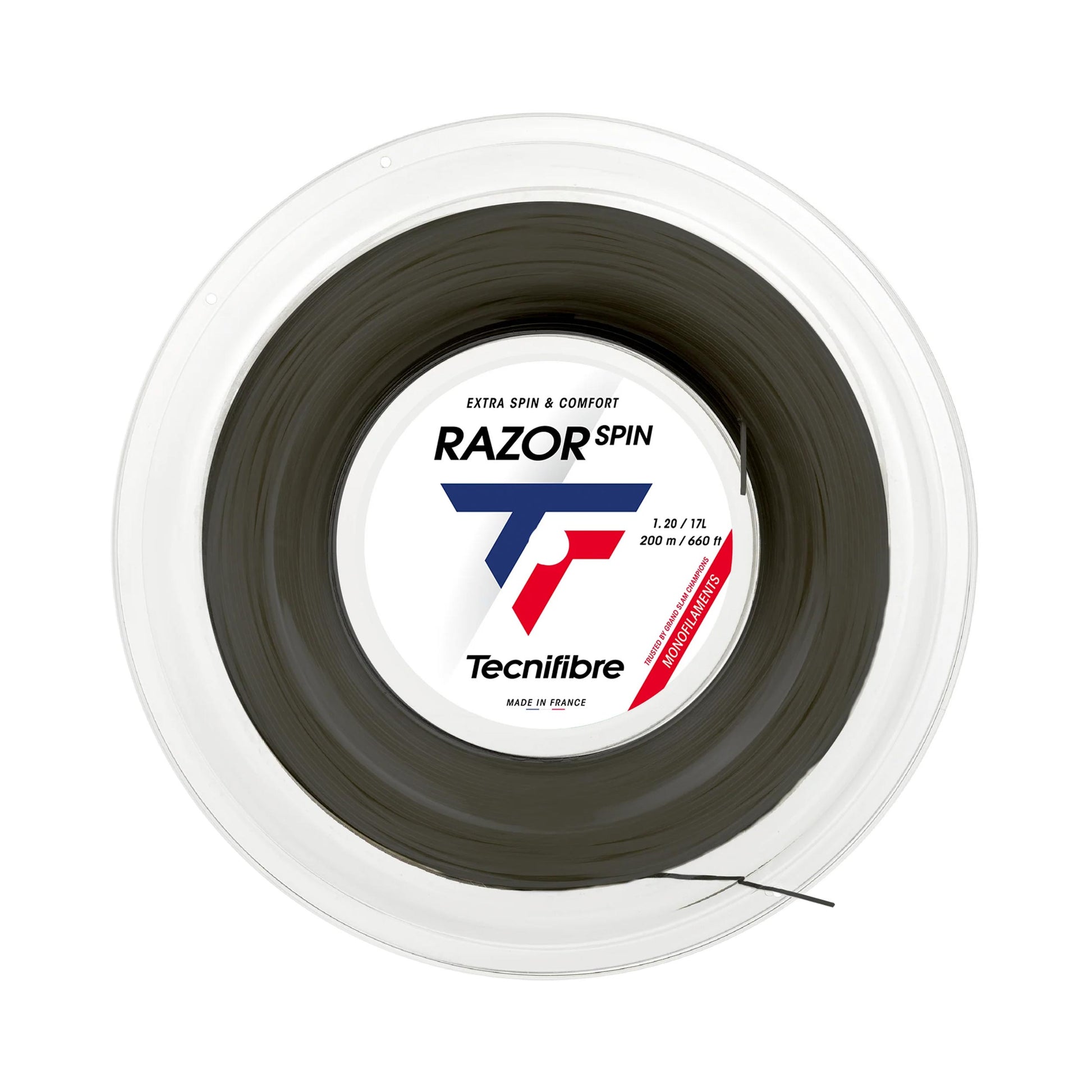 Tecnifibre Razor Spin Rotolo di corde 200m - nero