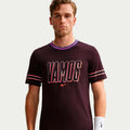 Court Dri-Fit Maglietta Uomini - vino rosso