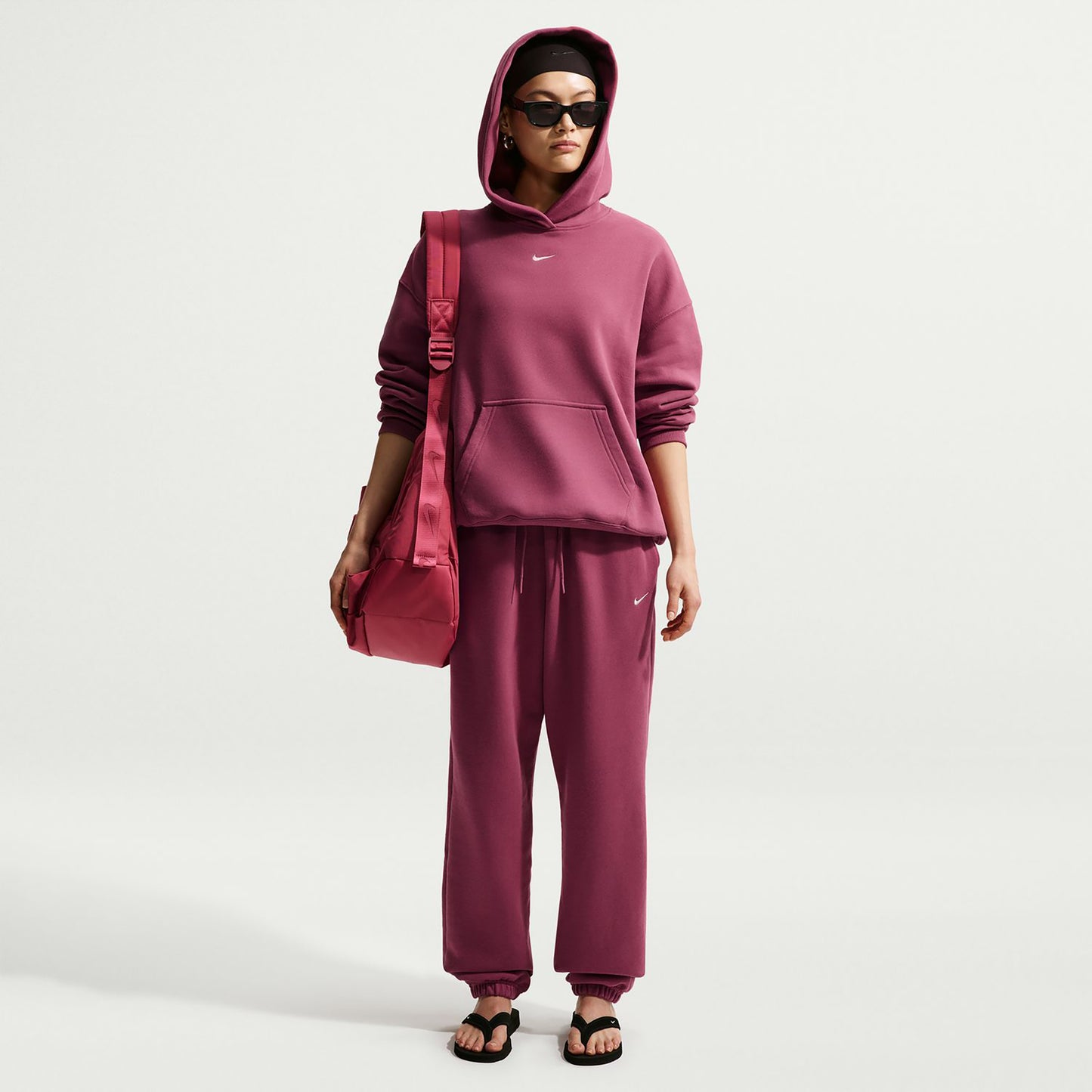 Nike Studio Fleece Pantalone da allenamento Donna - malva