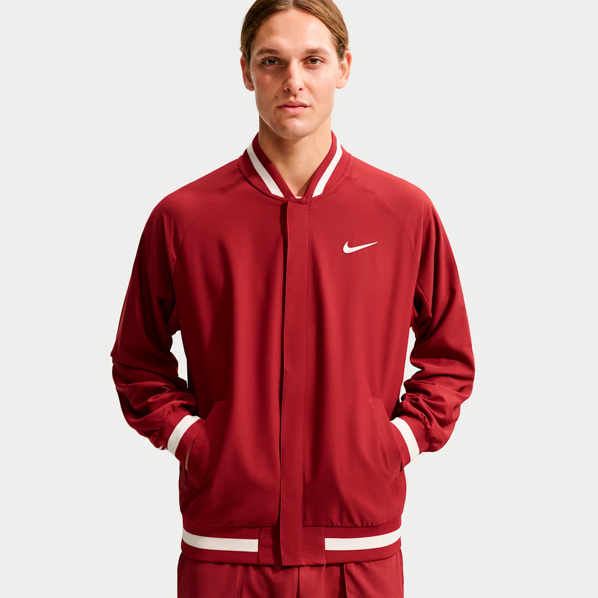Nike Jannik Sinner Court Slam Giacca da allenamento Uomini - rosso, crema