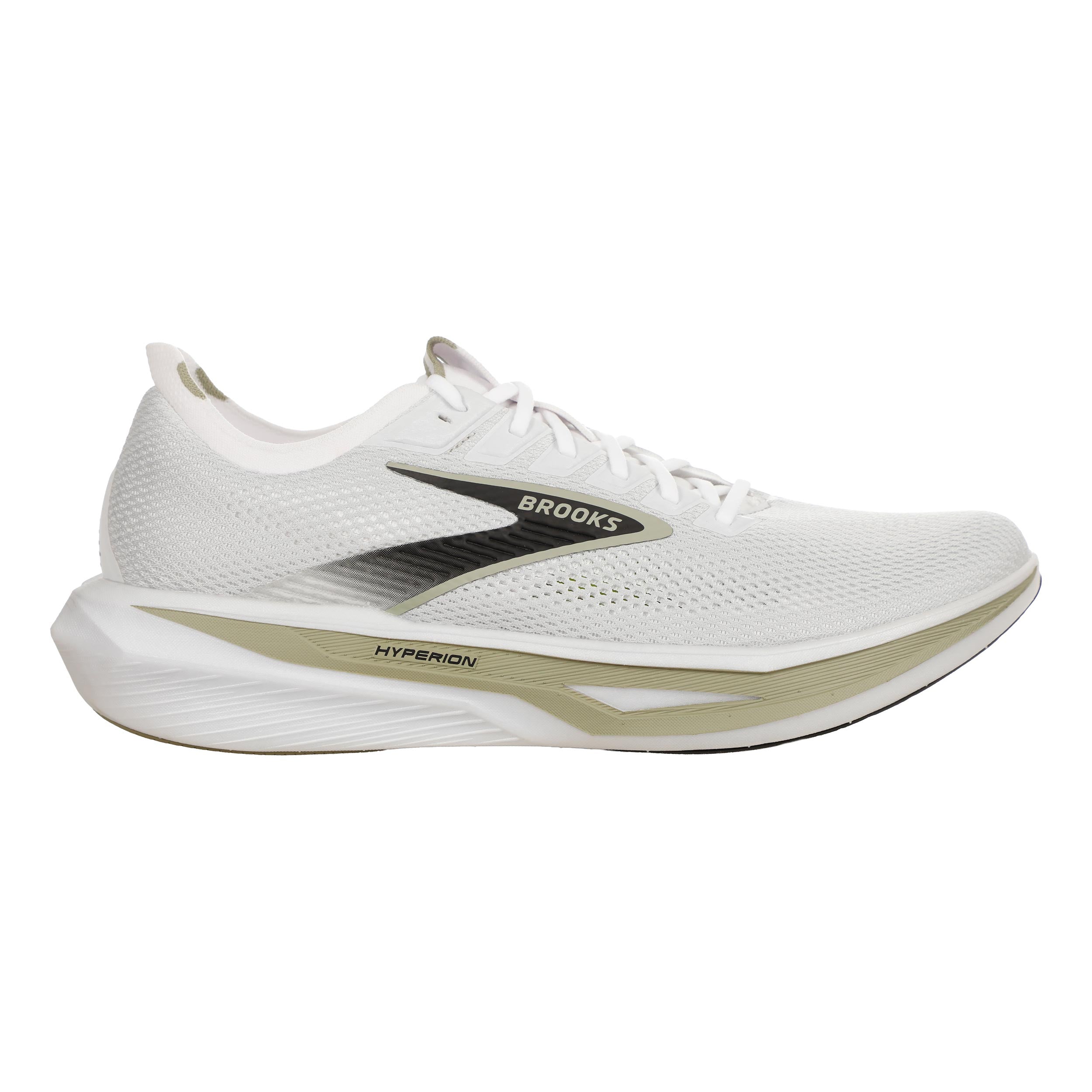 Brooks Hyperion 3 Scarpe neutrali Uomini - bianco, oliva
