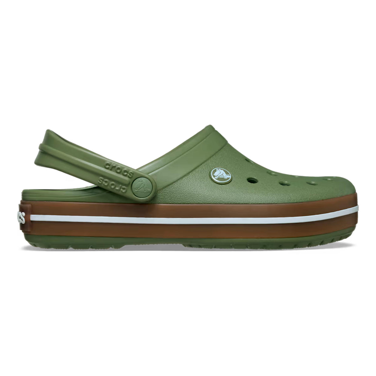 Crocs Crocband Gum Clog Ciabatte Uomini - oliva, beige