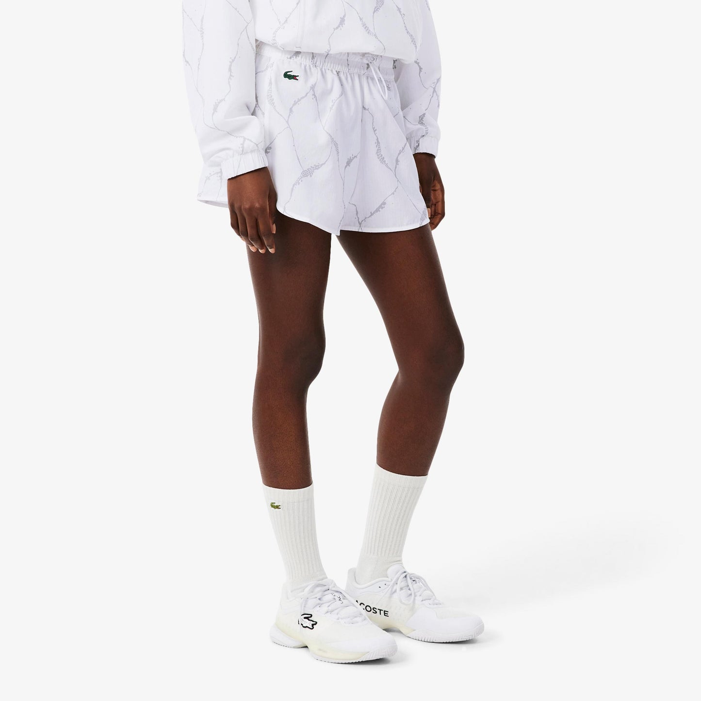 Lacoste Pantaloncini Donna - bianco, grigio chiaro