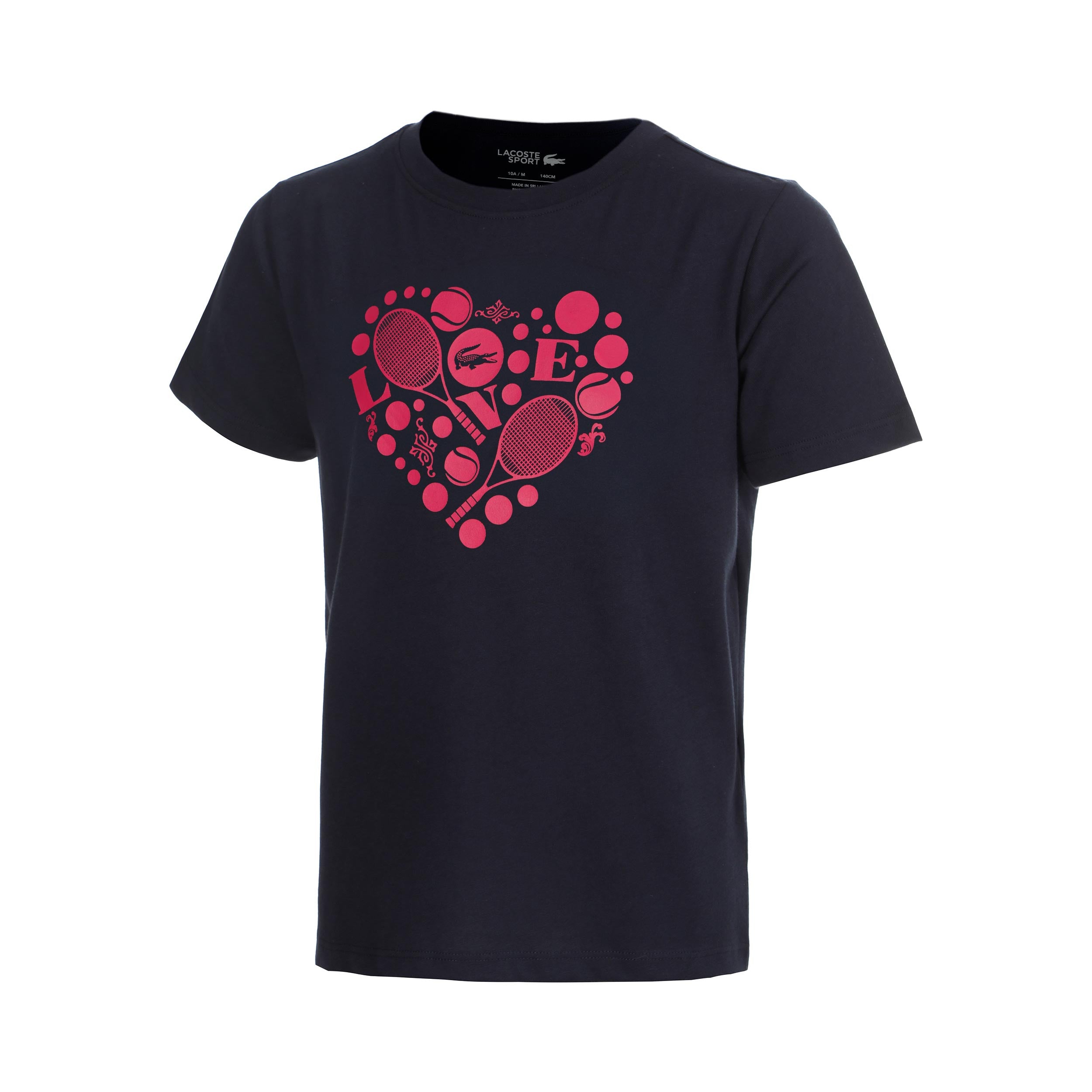 Lacoste Maglietta Bambini - blu scuro, rosa