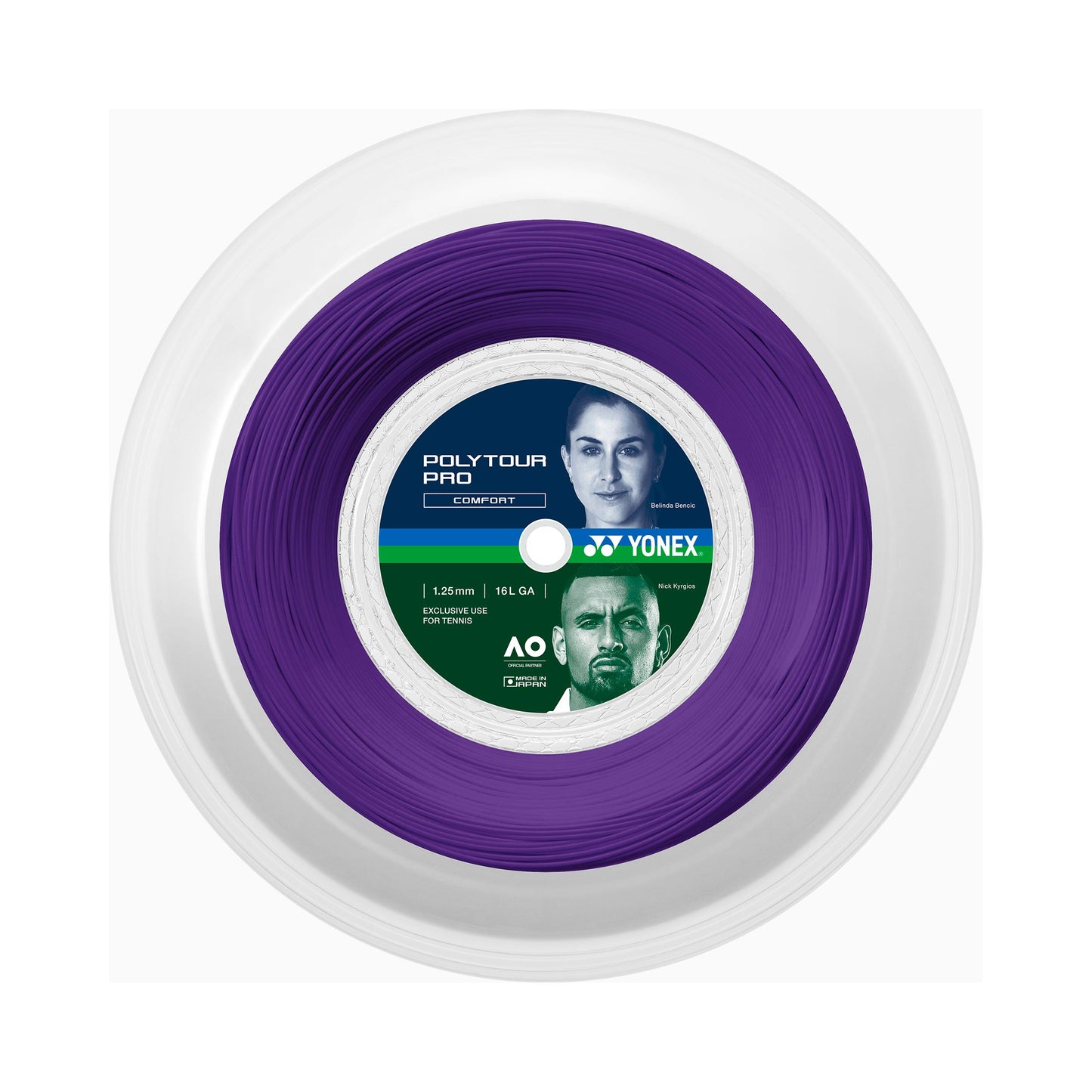 Yonex Poly Tour Pro Midnight Purple Rotolo di corde 200m - lilla