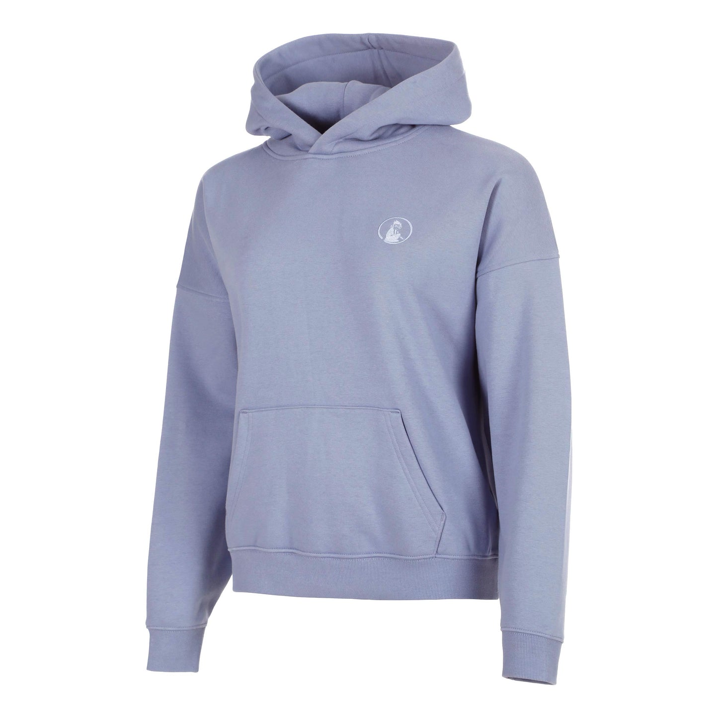 Quiet Please Confidence Oversize Felpa con cappuccio Donna - blu