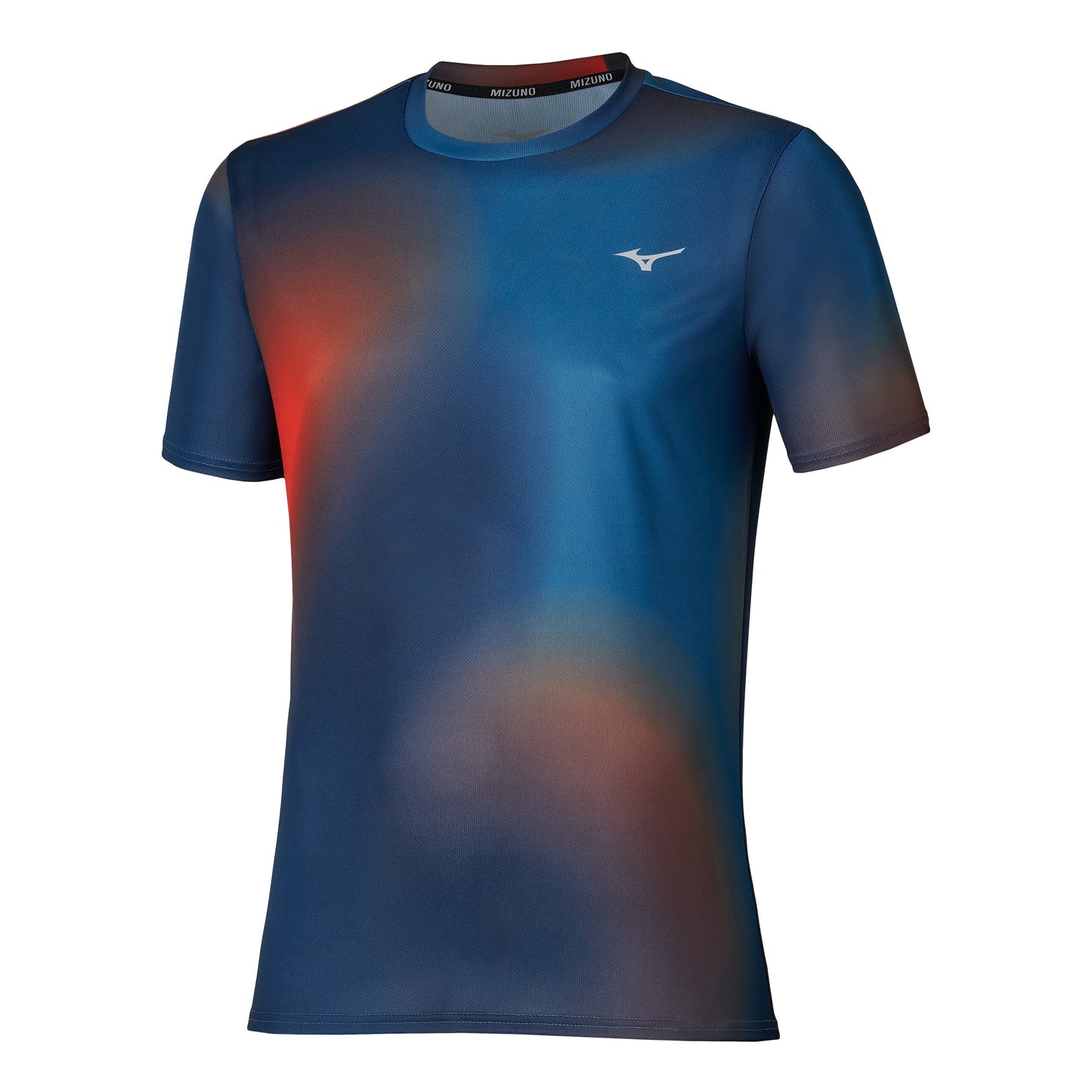 Mizuno Core Graphic Camicia da corsa Uomini - arancione, blu