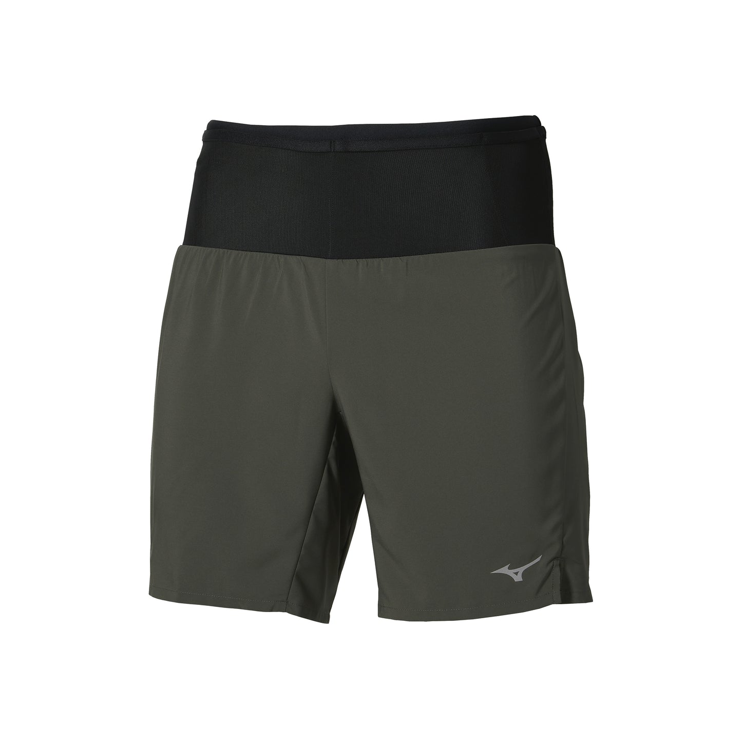 Mizuno Multi Pocket 2in1 Pantaloncini da corsa Uomini - verde scuro