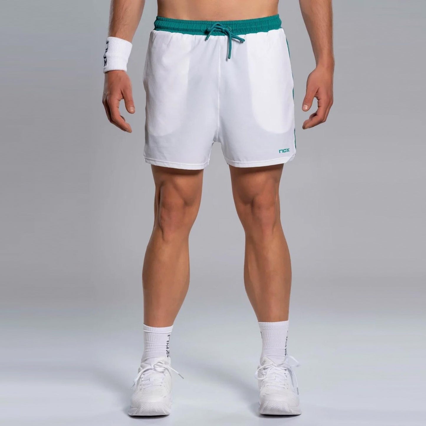 NOX Pro Pantaloncini Uomini - bianco, blu-verde