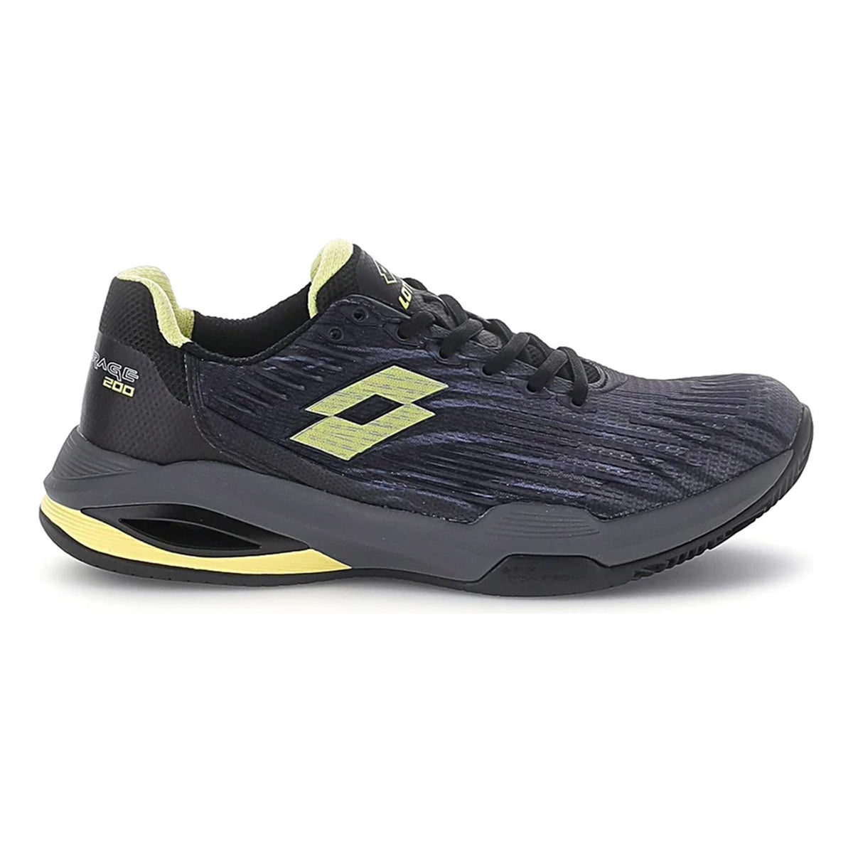 Lotto Mirage 200 III PRT Scarpa per terra rossa Uomini - nero, giallo