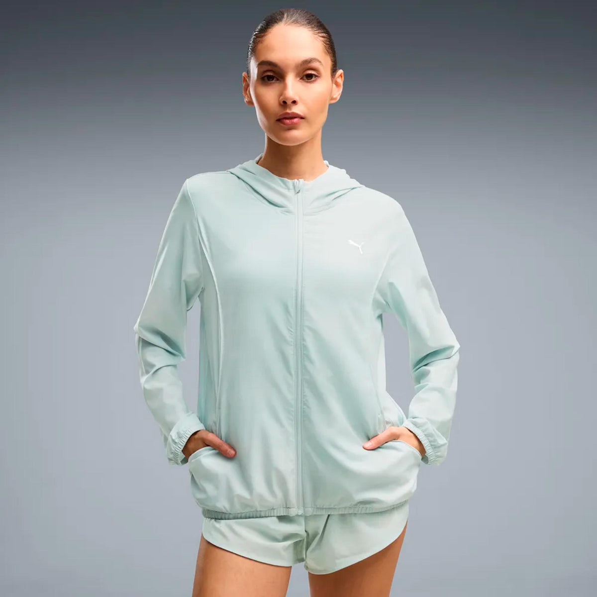 Puma Velocity AOP Woven  Giacca da corsa Donna - verde chiaro