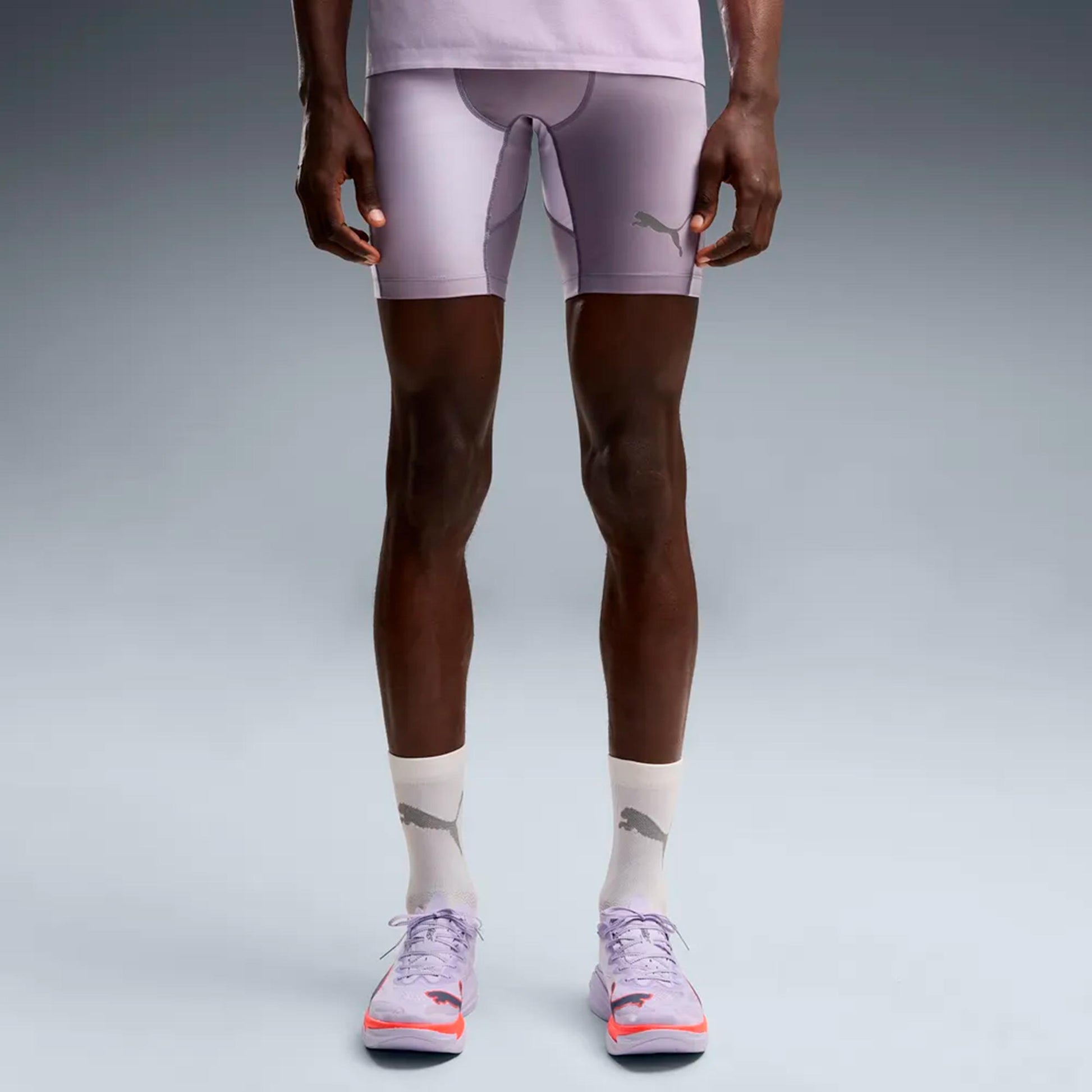 Puma Lightspeed AOP 8in half  Calzamaglia da corsa Uomini - grigio