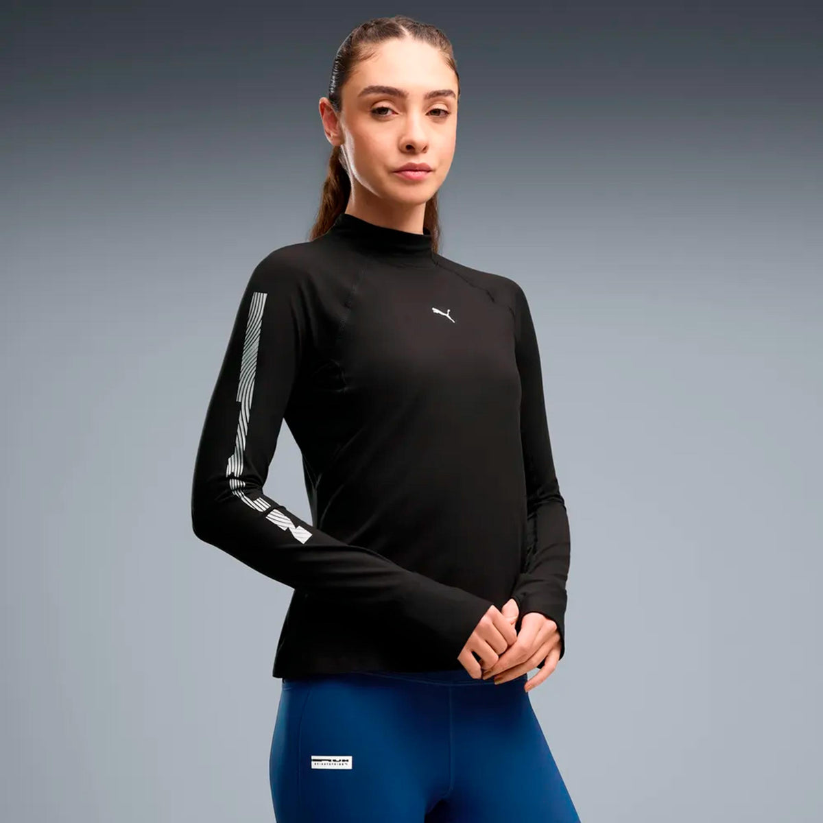 Puma Brightstride Cloudspun  Camicia da corsa Donna - nero