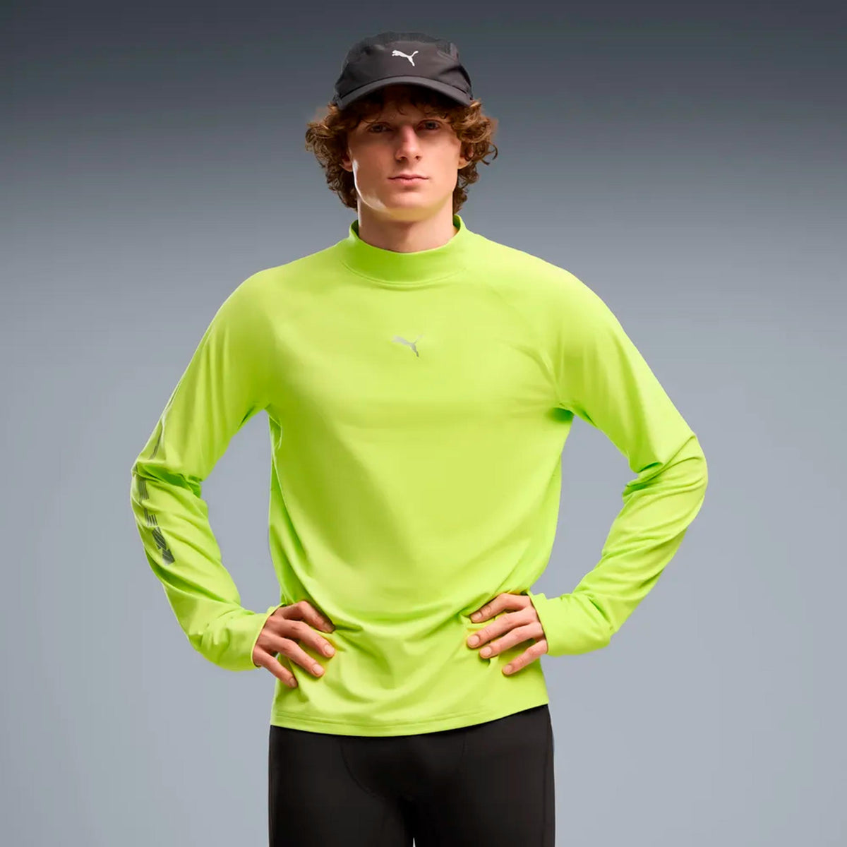 Puma Brightstride Cloudspun  Camicia da corsa Uomini - lime