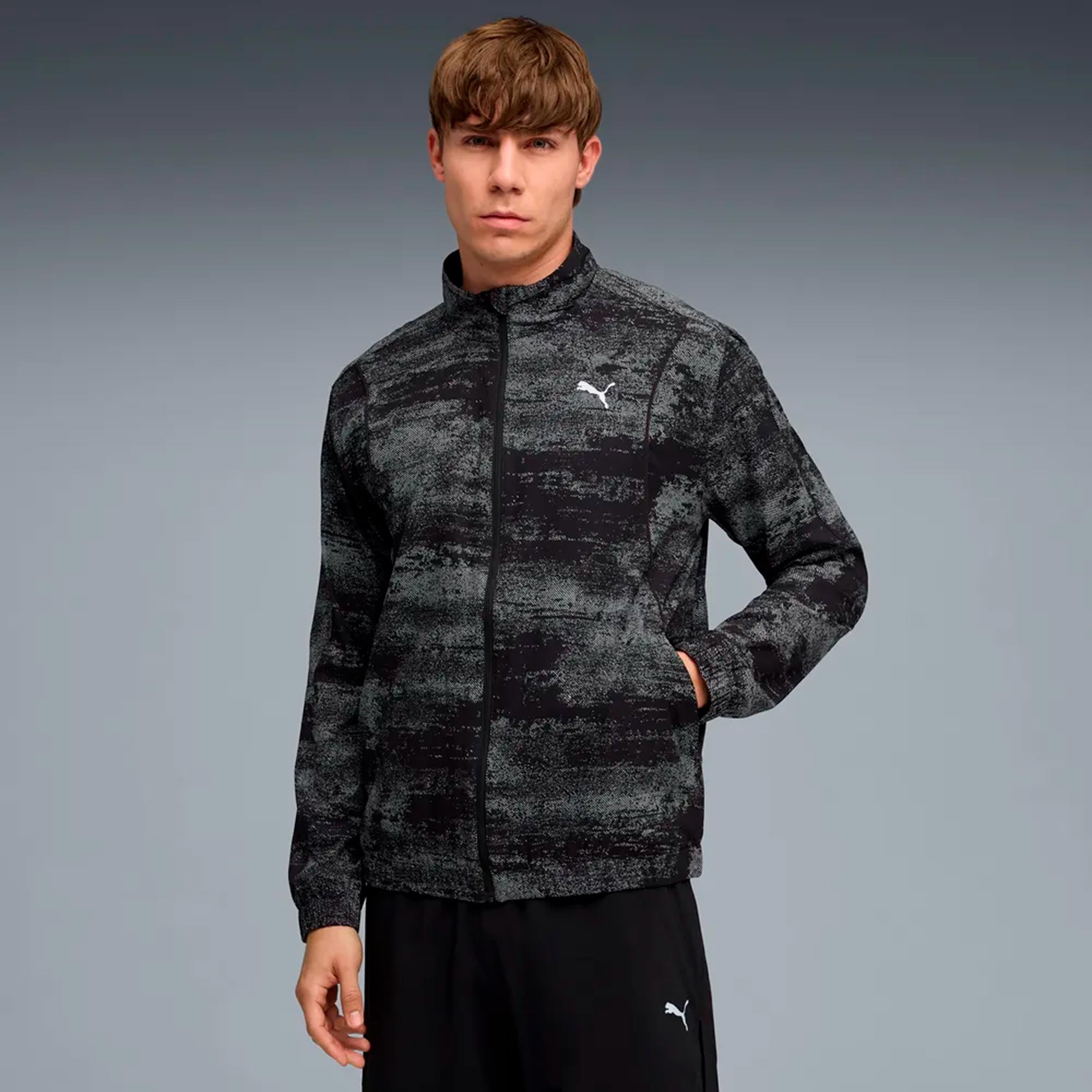 Puma Velocity AOP Woven  Giacca da corsa Uomini - nero