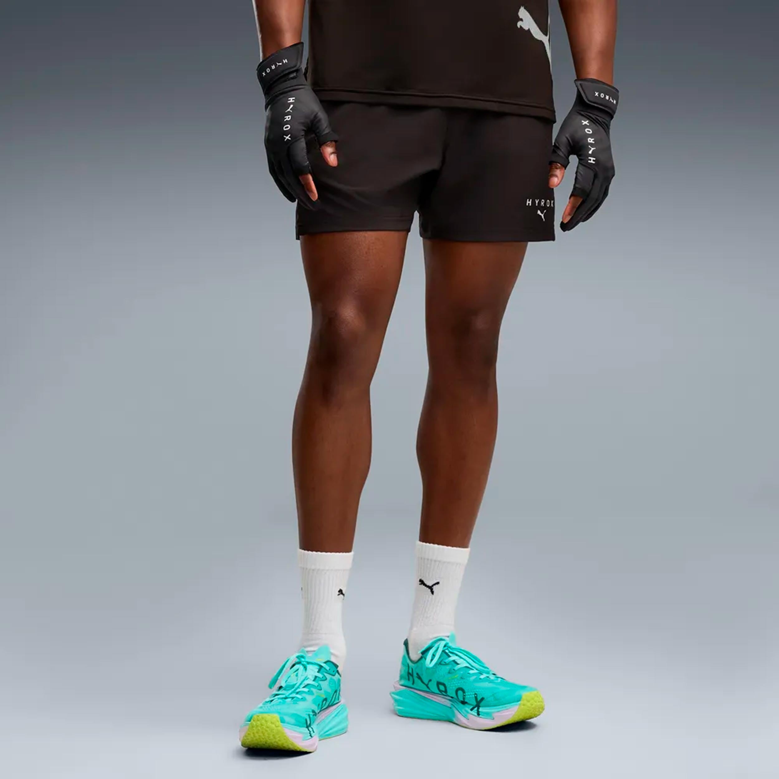 Puma HYROX PWRMODE 5in  Pantaloncini da corsa Uomini - nero