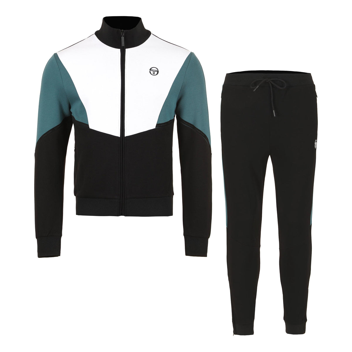 Sergio Tacchini Orizzonte Tuta da allenamento Uomini - nero, bianco