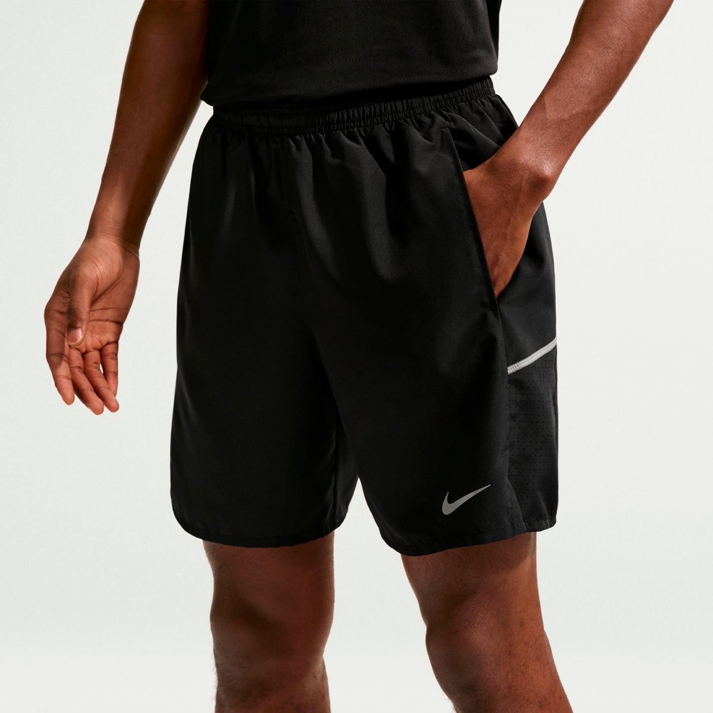 Nike Miler 2in1  Pantaloncini da corsa Uomini - nero, argento