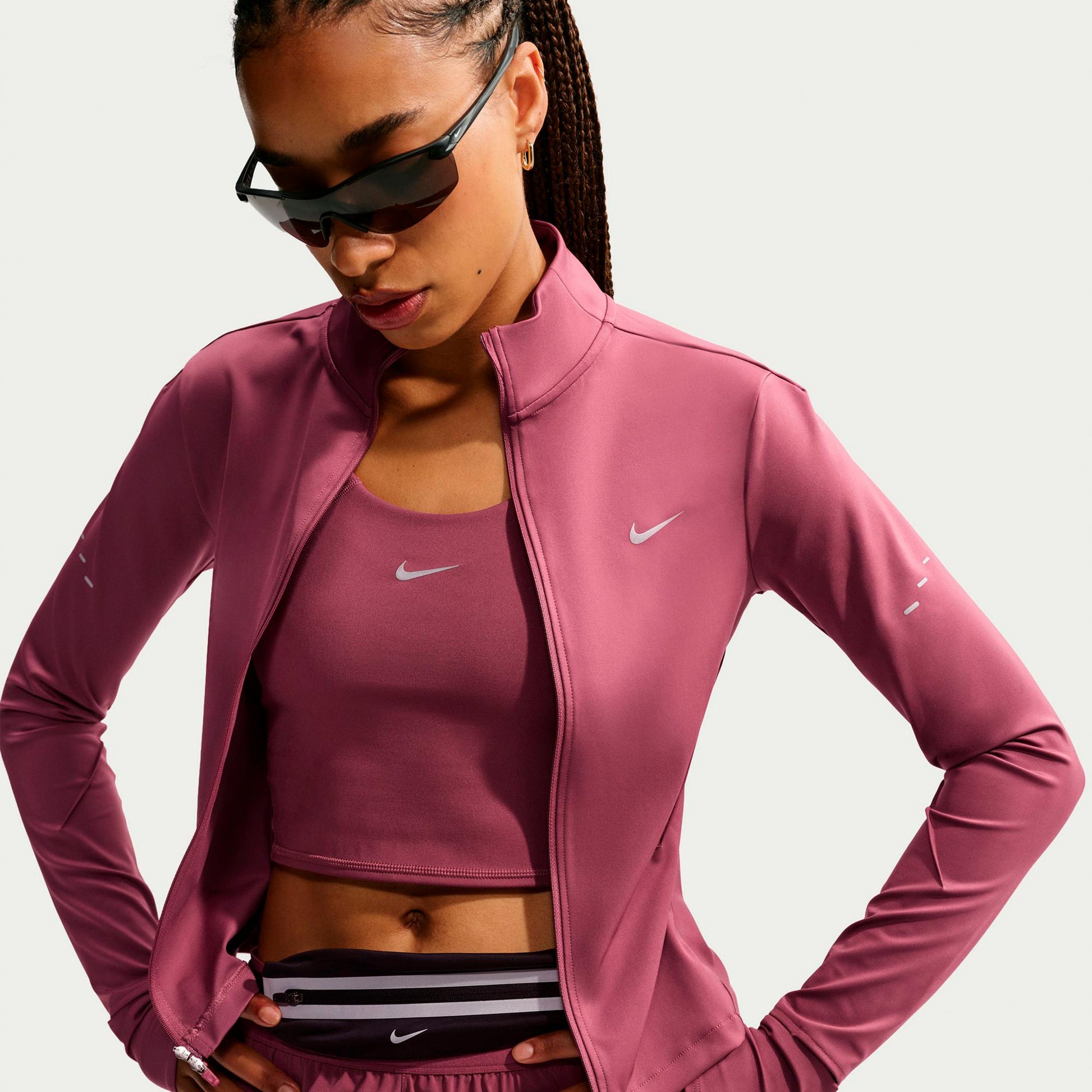 Nike Swift  Giacca da corsa Donna - malva, argento