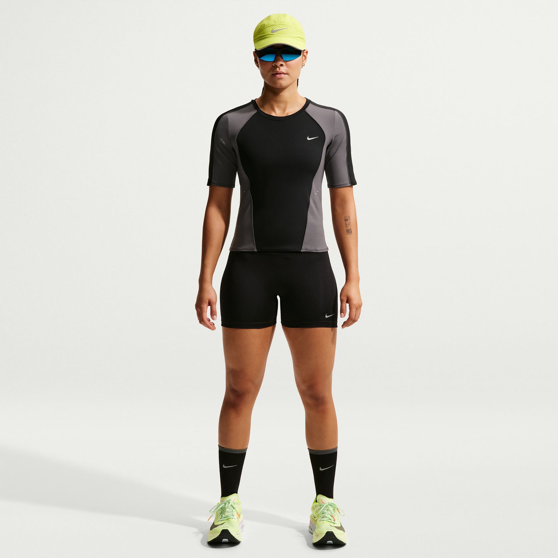 Nike Tempo   Calzamaglia da corsa Donna - nero, argento