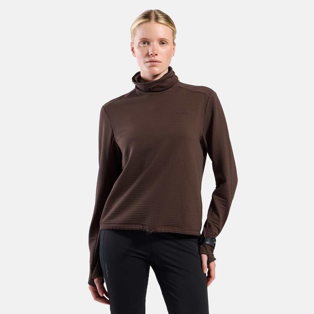 Odlo Essential Thermal Midlayer  Camicia da corsa Donna - marrone