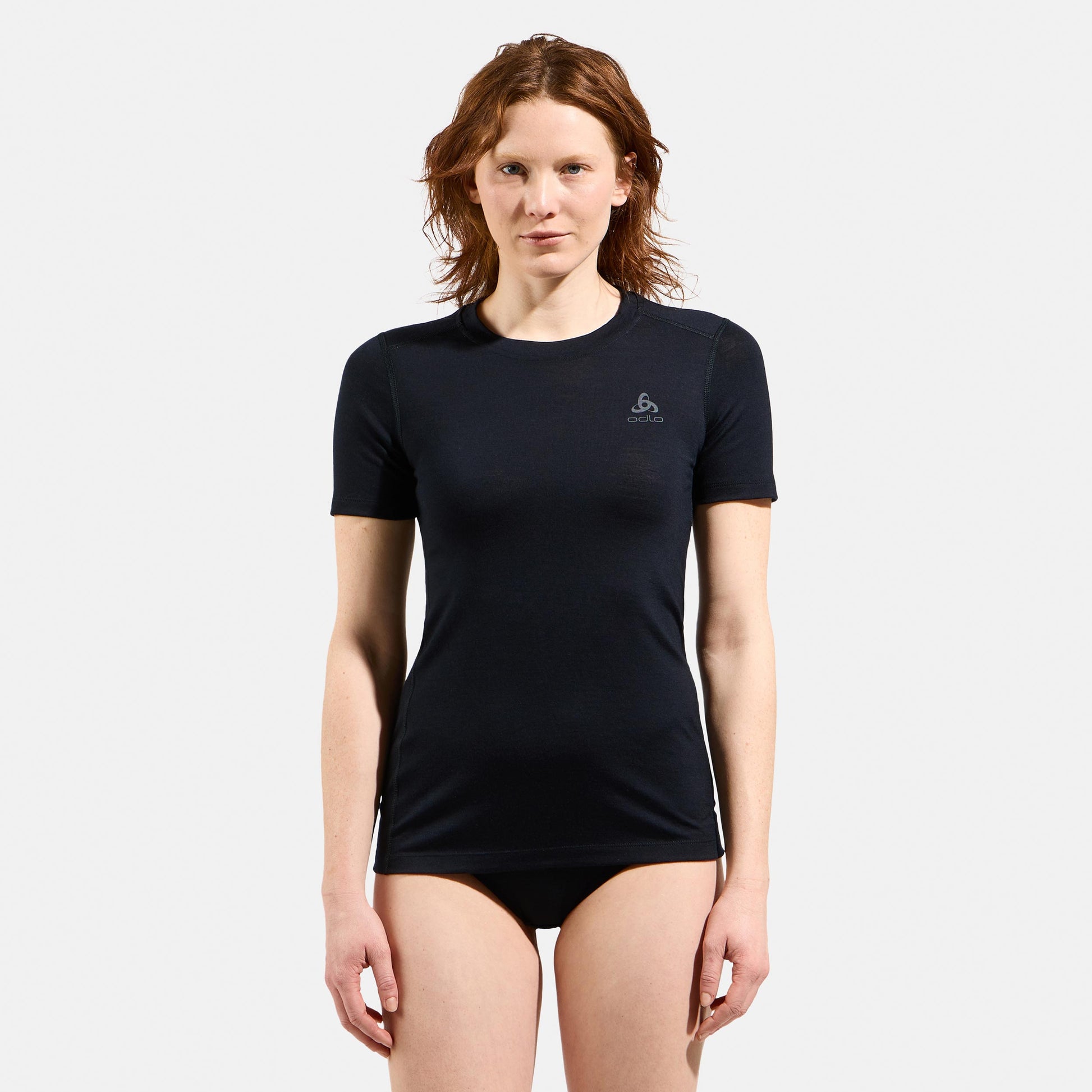 Odlo Merino 160 Baselayer Crew  Camicia da corsa Donna - nero