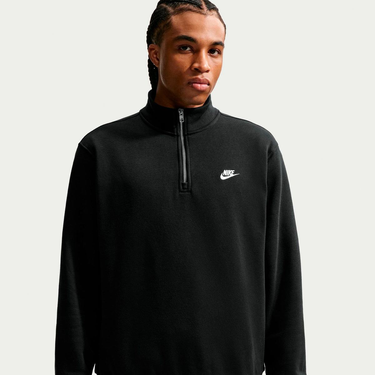 Nike 1/2-Zip Fleece Felpa Uomini - nero