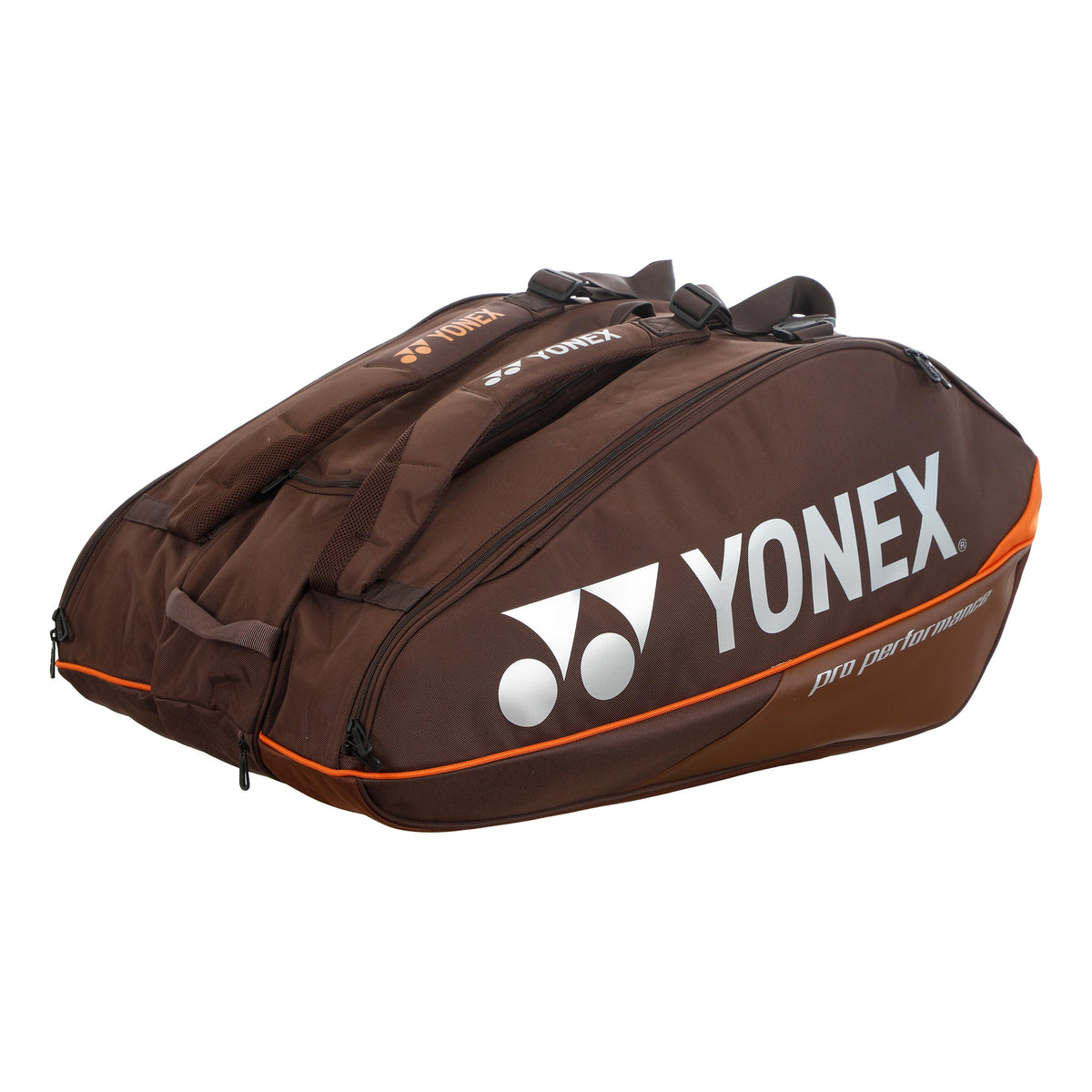 Yonex Pro Racquet Bag Espresso Brown Borsa per racchetta Da 12 - marrone, arancione