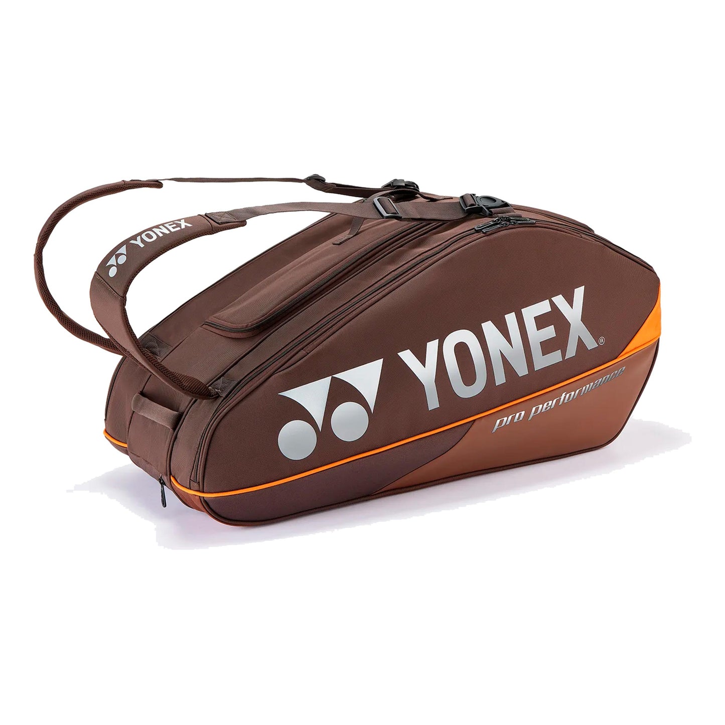 Yonex Pro Racquet Bag Espresso Brown Borsa per racchetta Da 9 - marrone, arancione