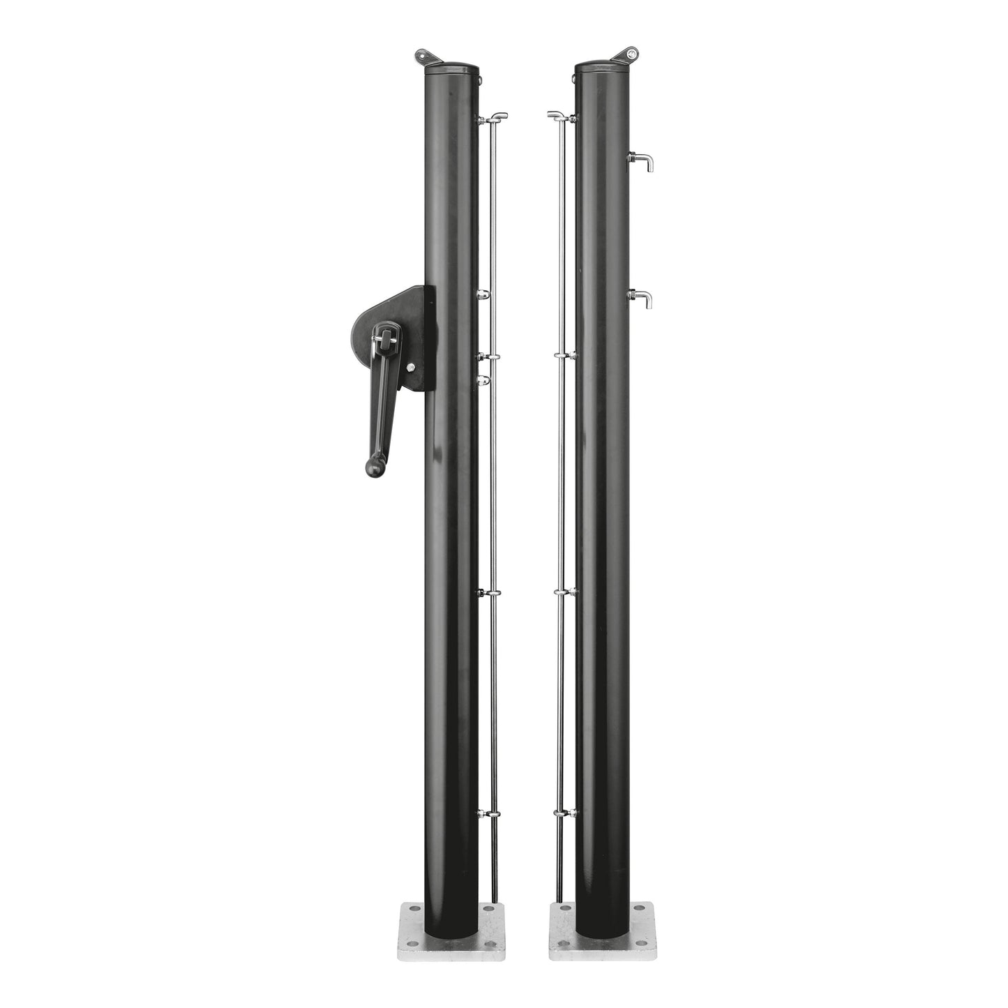 Tegra Padel Netzpfosten rund Ø 73 cm inkl. Bodenplatte Barra di supporto della rete - nero