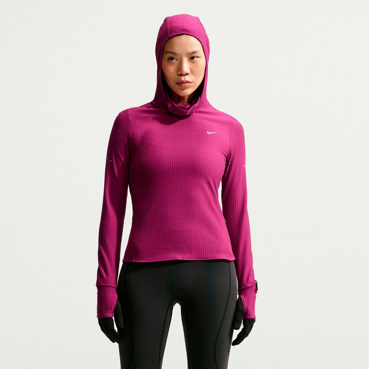 Nike Swift Therma-Fit  Camicia da corsa Donna - bacca, argento