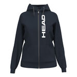 Abbigliamento HEAD HEAD Club Original Full Zip Felpa Donna-Blu Scuro