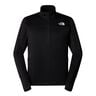 Winter Warm Pro 1/4 Zip Camicia Da Corsa Uomini-Nero