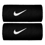 Abbigliamento Nike Nike Swoosh Doublewide Polsino Anti Sudore Confezione Da 2-Nero,Bianco
