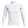 Heatgear Comp Mock Manica Lunga Uomini-Bianco