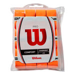 Overgrip Wilson Wilson Burn Pro Overgrip Confezione Da 12-Arancione